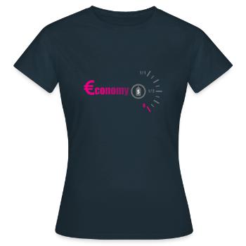 Economy fuel - Women's T-Shirt - navy - Front - AI Model Female 172 dark (172cm)