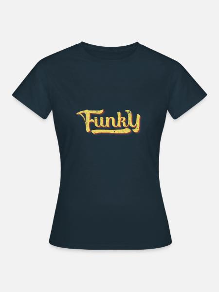 Funky Retro - Frauen T-Shirt - Navy