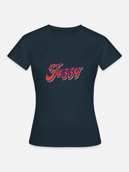 Jazz Musik - Frauen T-Shirt - Navy