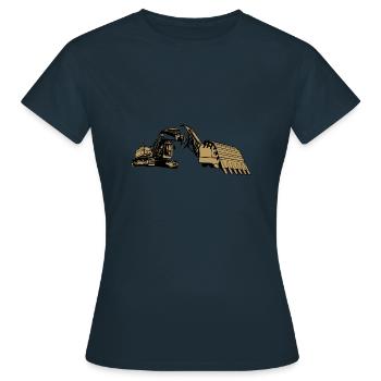 Pelle de chargement cadeau dragage-dragage - T-shirt Femme - marine - Devant - AI Model Female 172 dark (172cm)