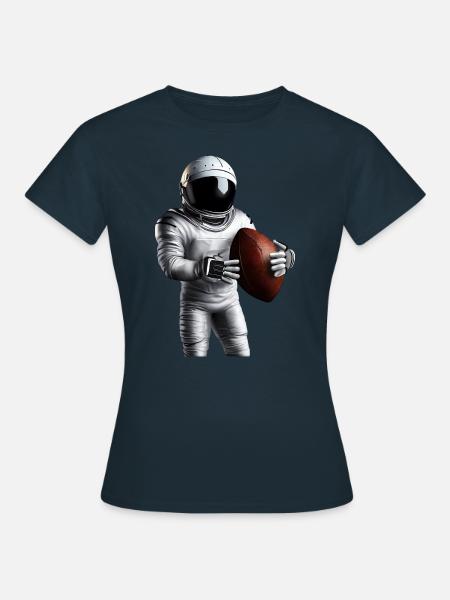 Touchdown im Weltall - Frauen T-Shirt - Navy