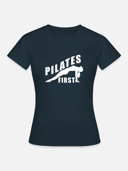 Pilates First - Frauen T-Shirt - Navy