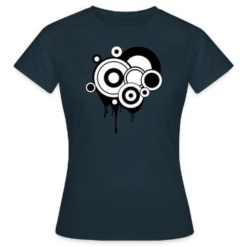 Faire fondre les circuits - T-shirt Femme - marine - Devant - AI Model Female 172 dark (172cm)