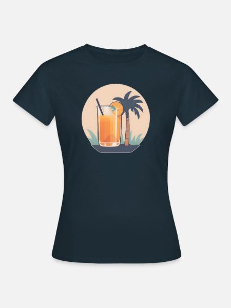 Tropischer Genuss - Frauen T-Shirt - Navy