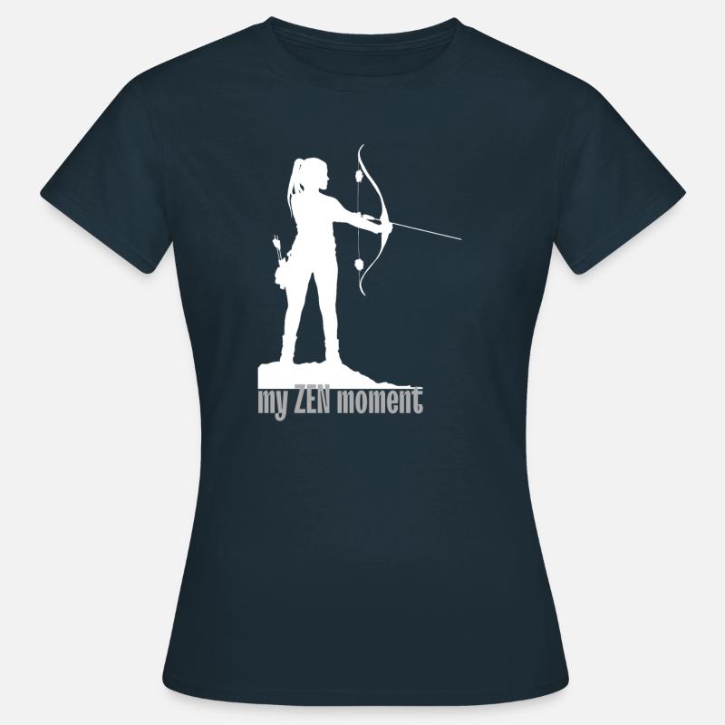 Zen with archery white - Women's T-Shirt - navy