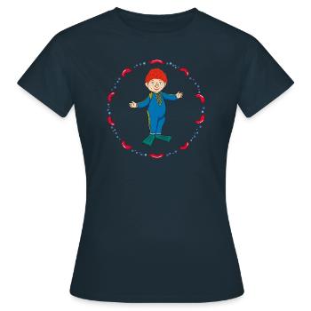 The Sams Sams Juggles With Sausages - Women's T-Shirt - navy - Front - AI Model Female 172 dark (172cm)