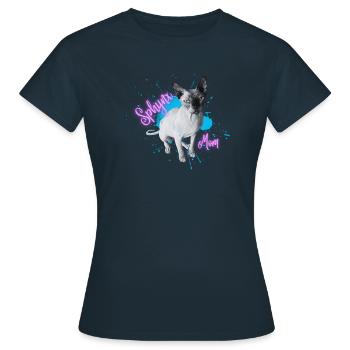 Sphynx Mom - Frauen T-Shirt - Navy - Vorne - AI Model Female 172 dark (172cm)