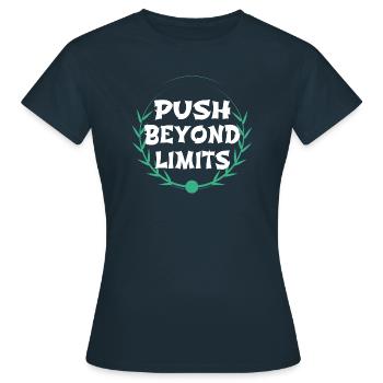 techniques d’instruction - T-shirt Femme - marine - Devant - AI Model Female 172 dark (172cm)