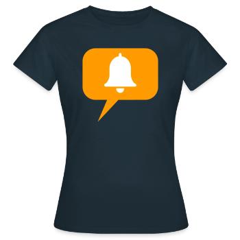 Alerte - T-shirt Femme - marine - Devant - AI Model Female 172 dark (172cm)