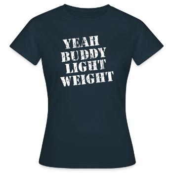 oui Buddy - Poids léger! - T-shirt Femme - marine - Devant - AI Model Female 172 dark (172cm)