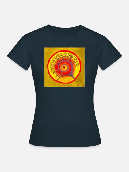 Buddha-Baum - Frauen T-Shirt - Navy