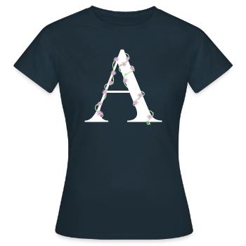 A - T-shirt Femme - marine - Devant - AI Model Female 172 dark (172cm)