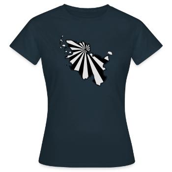 Schleswig Holstein - Frauen T-Shirt - Navy - Vorne - AI Model Female 172 dark (172cm)