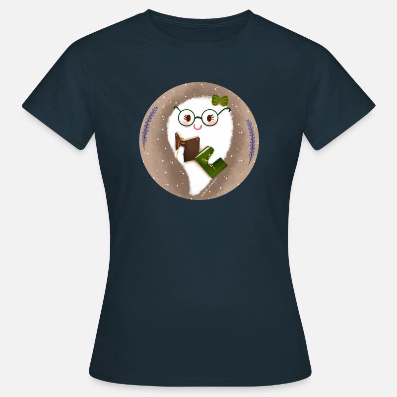 Ghost Library - Women's T-Shirt - navy