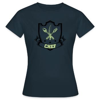 Chef Chef - Women's T-Shirt - navy - Front - AI Model Female 172 dark (172cm)