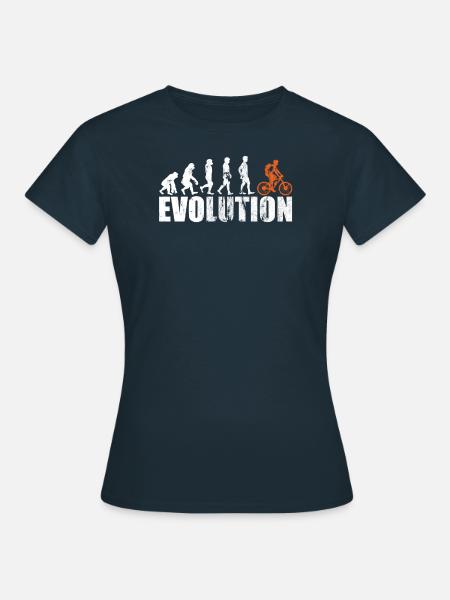 Evolution du vélo - T-shirt Femme - marine