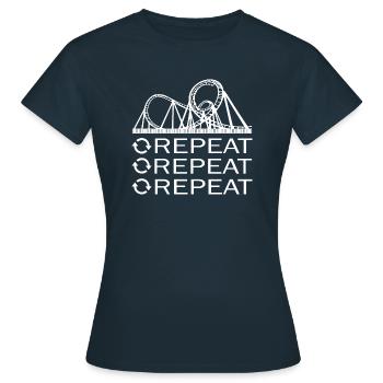 Rollercoaster Roller Coaster - Women's T-Shirt - navy - Front - AI Model Female 172 dark (172cm)