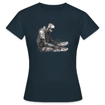 Keyboarder | Pianist | Musicians | Keyboard player - Women's T-Shirt - navy - Front - AI Model Female 172 dark (172cm)