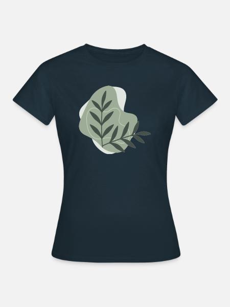 Dekorativ - Frauen T-Shirt - Navy