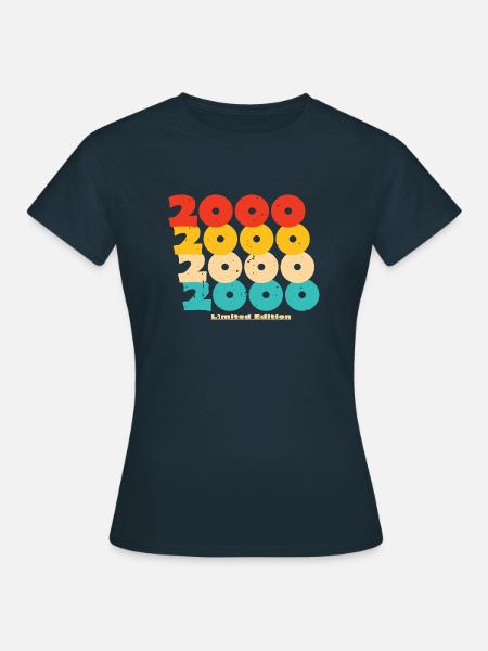 2000: Limitierte Auflage - 24-jähriges Jubiläum - Frauen T-Shirt - Navy