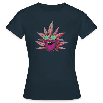 Crazypurple - Frauen T-Shirt - Navy - Vorne - AI Model Female 172 dark (172cm)