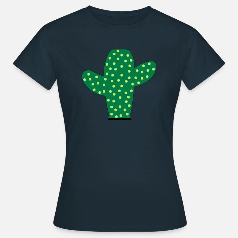 Prickly Cactus - Women's T-Shirt - navy