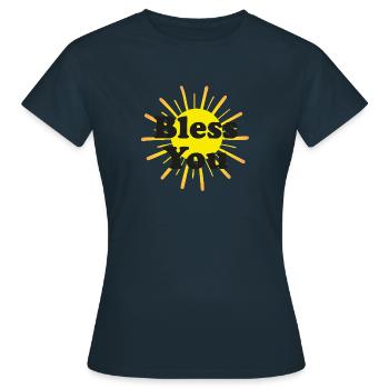 GESUNDHEIT - Frauen T-Shirt - Navy - Vorne - AI Model Female 172 dark (172cm)