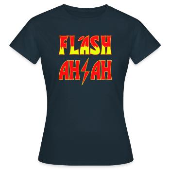 Flash – ah ah - Women's T-Shirt - navy - Front - AI Model Female 172 dark (172cm)