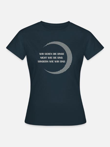 wir sehen - Frauen T-Shirt - Navy
