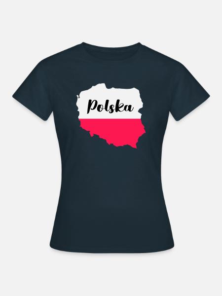 polen polska - Frauen T-Shirt - Navy