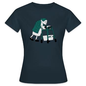 Granny - Frauen T-Shirt - Navy - Vorne - AI Model Female 172 dark (172cm)