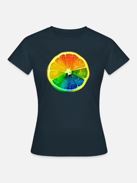 ORANGE 3 - Frauen T-Shirt - Navy