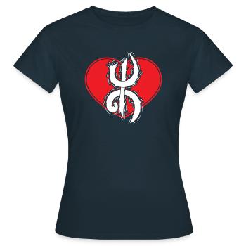 Z Imazighen (im Amulett) - Frauen T-Shirt - Navy - Vorne - AI Model Female 172 dark (172cm)