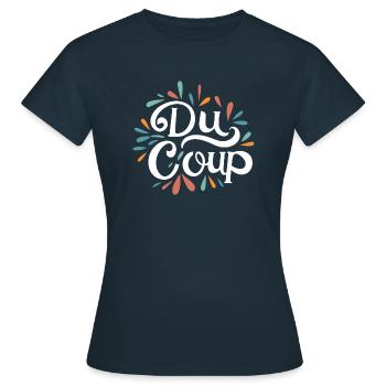 Du coup - T-shirt Femme - marine - Devant - AI Model Female 172 dark (172cm)