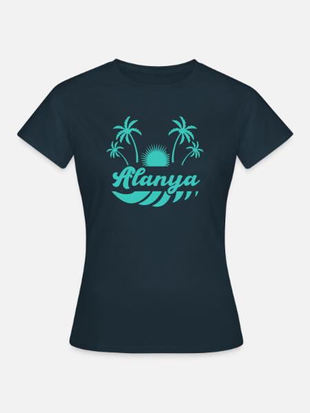 alanya - Frauen T-Shirt - Navy