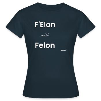 Le criminel et le criminel - T-shirt Femme - marine - Devant - AI Model Female 172 dark (172cm)
