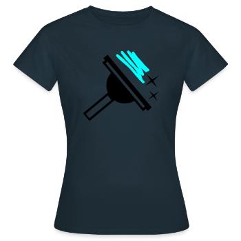 Window cleaner - Women's T-Shirt - navy - Front - AI Model Female 172 dark (172cm)