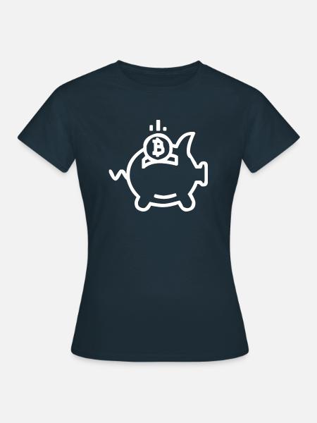 Bitcoin-Wirtschaft - Frauen T-Shirt - Navy