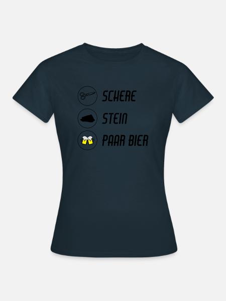 / schnick schnack schnuck - Frauen T-Shirt - Navy
