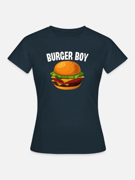 Burger Junge - Frauen T-Shirt - Navy