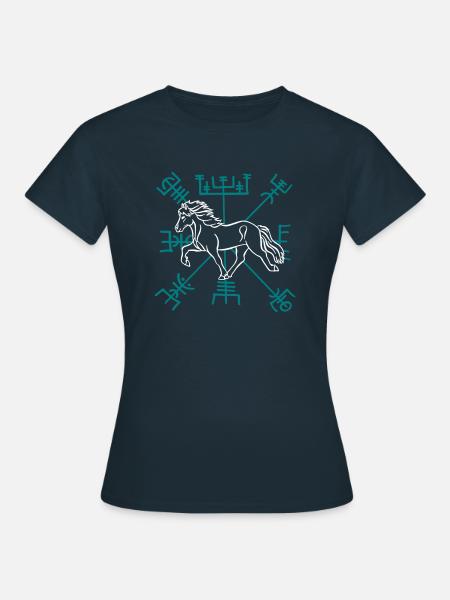 tölter vegvisir - Frauen T-Shirt - Navy