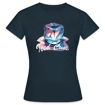 Chrome Melting - Women's T-Shirt - navy - Front - AI Model Female 172 dark (172cm)