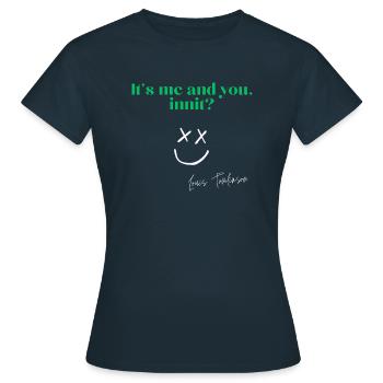 innit2 - Frauen T-Shirt - Navy - Vorne - AI Model Female 172 dark (172cm)