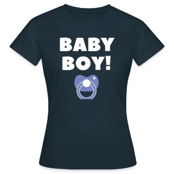 bébé - T-shirt Femme - marine - Devant - AI Model Female 172 dark (172cm)