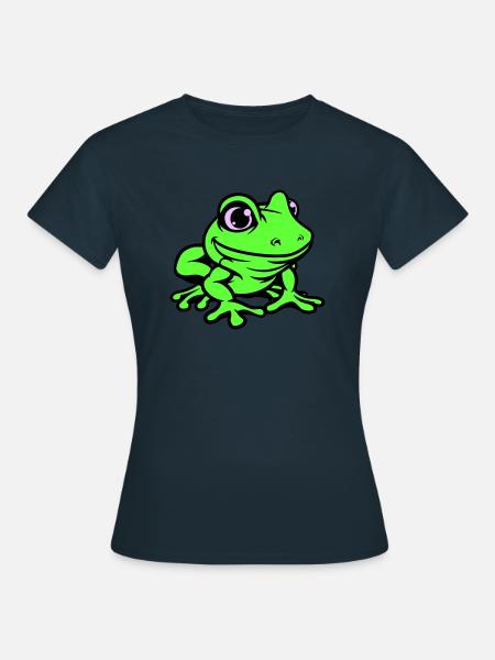 frosch comic - Frauen T-Shirt - Navy