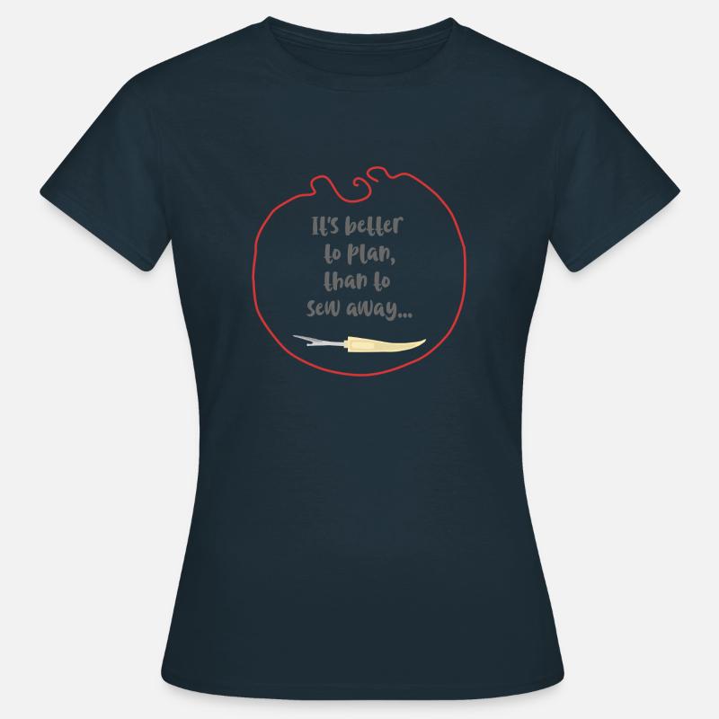 Sew Plan - Women's T-Shirt - navy
