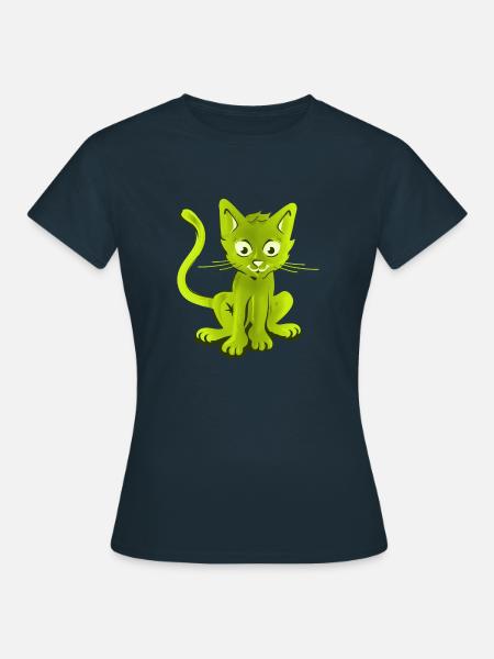 chat neon - Frauen T-Shirt - Navy