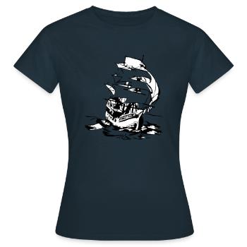Dériver - T-shirt Femme - marine - Devant - AI Model Female 172 dark (172cm)