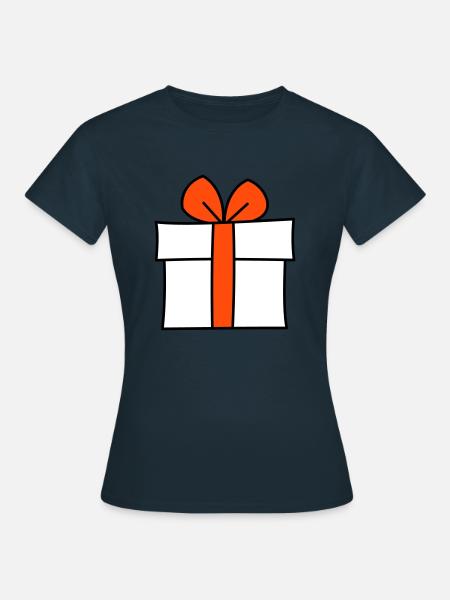 Geschenk dreifarbig - Frauen T-Shirt - Navy