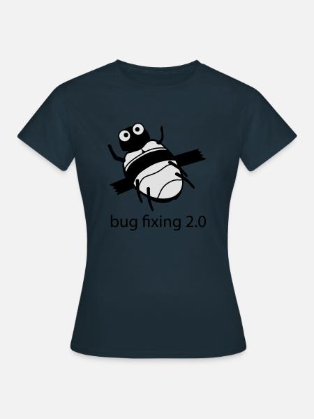 bug fixing 2.0 - Frauen T-Shirt - Navy